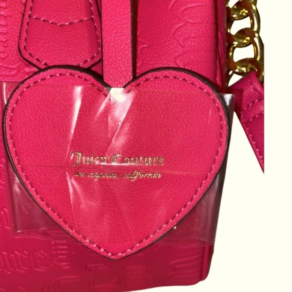 NWT JUICY COUTURE "FREE LOVE" Embossed Satchel - Picture 11 of 16